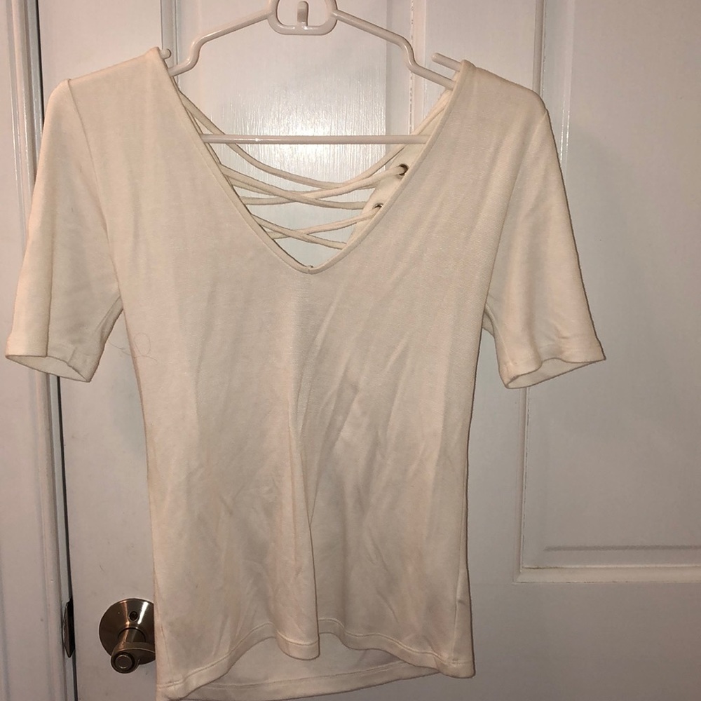 Fitted Lace Up Shirt